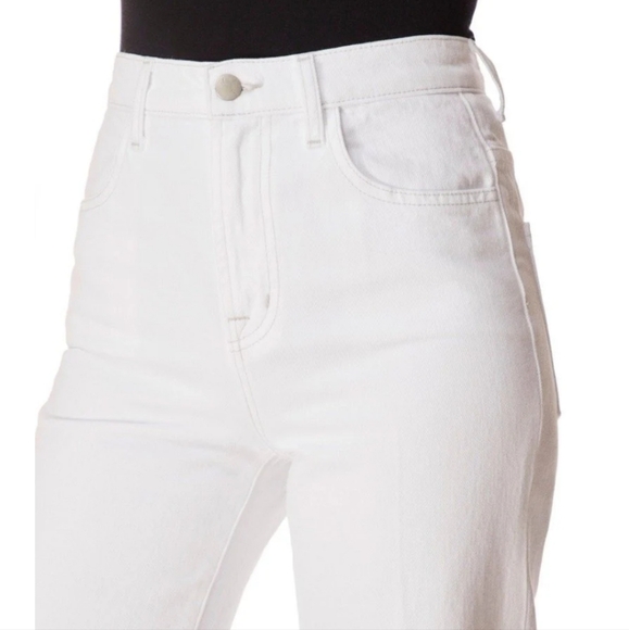 J Brand Joan High Rise Wide Leg Jean in White Size 31 - Picture 13 of 13